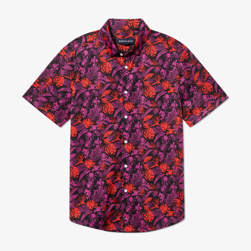 Halyard Short Sleeve - Hibiscus Palm Print, featured product shot