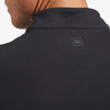 ProFlex Quarter Zip - Black Solid, fabric swatch closeup