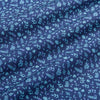 Leeward Short Sleeve - Navy Aqua Floral Print, fabric swatch closeup