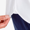 Leeward Short Sleeve Popover - White Horizontal Stripe, lifestyle/model photo