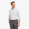 Lightweight Leeward Dress Shirt - Gray And White Check, featured product shot