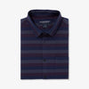 Leeward No Tuck Dress Shirt - Navy Burgundy Horizontal Stripe, featured product shot