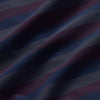 Leeward No Tuck Dress Shirt - Navy Burgundy Horizontal Stripe, fabric swatch closeup
