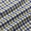 Leeward No Tuck Dress Shirt - Hunter Green Check, fabric swatch closeup