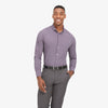 Leeward Dress Shirt - Purple Gray Gingham Check, featured product shot
