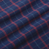 City Flannel - Navy Red Multi Large Plaid, fabric swatch closeup