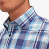 Leeward Dress Shirt - Navy Aqua Multi Large Plaid, lifestyle/model photo