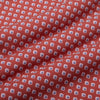 Leeward Short Sleeve - Faded Red Foulard Print, fabric swatch closeup