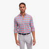 Monaco Dress Shirt - Red Blue Multi Large Check, featured product shot