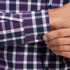 Leeward Dress Shirt - Purple Navy Large Check, lifestyle/model photo