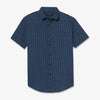 Leeward Short Sleeve - Navy Red Vertical Linear Print, featured product shot