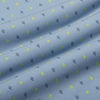 Leeward Short Sleeve - Blue Yellow Leaf Print, fabric swatch closeup