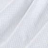 Leeward No Tuck Dress Shirt - Light Blue Mini Check, fabric swatch closeup