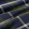 City Flannel - Olive Navy Large Plaid, fabric swatch closeup