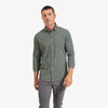 Leeward No Tuck Dress Shirt - Navy Green Check, featured product shot