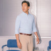 Leeward Dress Shirt - Blue Tonal Check, lifestyle/model photo