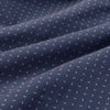 Leeward Dress Shirt - Navy Pink Dot Print, fabric swatch closeup
