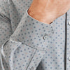 Leeward No Tuck Dress Shirt - Gray Pink Diamond Print, lifestyle/model photo