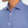Spinnaker Dress Shirt - Blue Gingham, lifestyle/model photo
