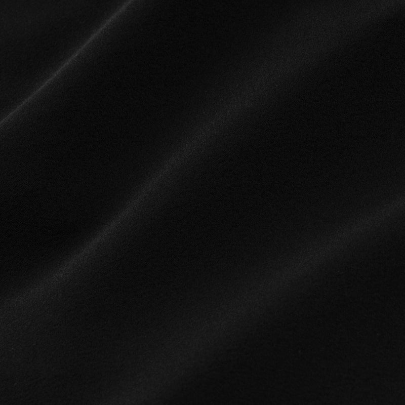 Leeward No Tuck Dress Shirt - Black Solid, fabric swatch closeup
