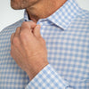 Leeward Dress Shirt - Light Blue Check, lifestyle/model photo