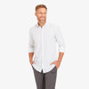 Leeward Dress Shirt - White Geo Dot Print, lifestyle/model photo