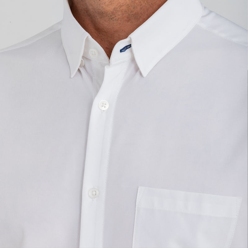 Leeward Short Sleeve - White Solid, lifestyle/model