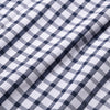 Leeward Short Sleeve - Navy Large Check, fabric swatch closeup