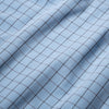 Leeward Dress Shirt - Light Blue Windowpane, fabric swatch closeup