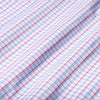 Leeward Dress Shirt - Red Blue Check, fabric swatch closeup