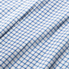 Lightweight Leeward Dress Shirt - Blue Orange Check, fabric swatch closeup