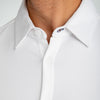 Spinnaker Dress Shirt - White Herringbone, lifestyle/model photo