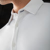 Spinnaker Dress Shirt - White Herringbone, lifestyle/model photo
