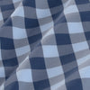 Leeward Short Sleeve - Blue Check, fabric swatch closeup