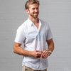 Leeward Short Sleeve - White Horizontal Stripe, featured product shot